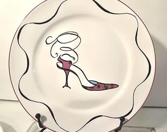 Juego de 4 platos para postre, ensalada y aperitivo Vintage Rosanna de CIB