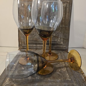 Copas de flauta vintage Bormioli Rocco - Juego de 4, sopladas a mano, hechas en Italia