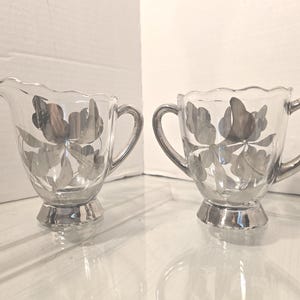 Vintage Art Nouveau Sugar and Creamer Set