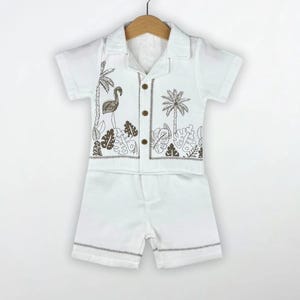 Baby Boy Tropical Romper | Summer One-Piece Outfit | 6–24 Months