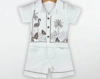 Baby Boy Tropical Romper | Summer One-Piece Outfit | 6–24 Months