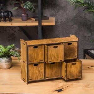 Apothekerskist klein, apothekerskast, heks apothekerskast, miniatuur apothekerslade, houten curiosakast, opberger heksenkruiden