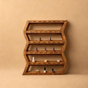 Nagellackständer aus Holz, Nagellackständer für die Wand, Nagellackständer für die Wand, Nagellackhalter aus Holz