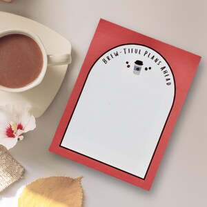Coffee Notepad: To Do List Stationery Tear-Off Pad (A2, 50/75/100 Sheets)