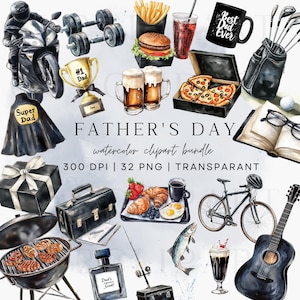 Vaderdag aquarel clipart Vaderdag png papa clipart papa png cadeau voor papa uitnodigingskaart ongewenste dagboek digitale download