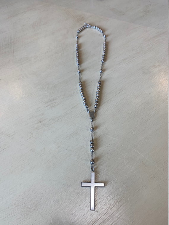 1970s Mexican Sterling Silver Rosary