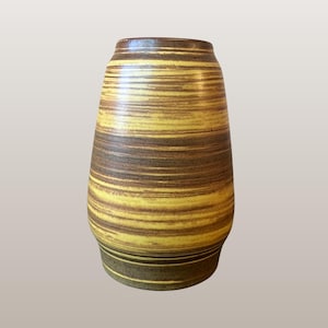 BAY KERAMIK Vintage West German Fat Lava Vase | Form No. 657-14 | WGP | Mid Century Pottery | 1960s | 1970s