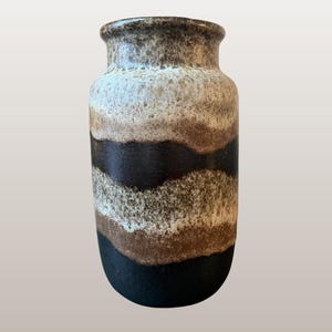 SCHEURICH Vintage West German Fat Lava Vase | Form No. 231-15  | WGP | Mid Century Pottery | 1960s | 1970s | Neutral Tones