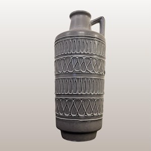 ILKRA (Jlkra) Vintage West German Fat Lava Floor Vase | Form number 2006-35 | WGP | Mid Century Pottery | 1960s | 1970s