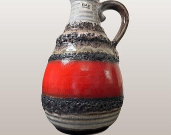 Bay Keramik社製の西ドイツ製ヴィンテージFat Lava花瓶。シェイプ番号