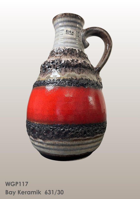 BAY KERAMIK Vintage West German Fat Lava Vase | Form No. 631-30