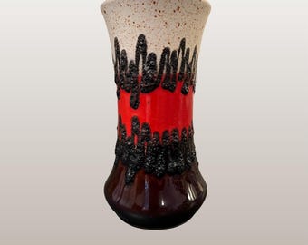 西ドイツ製ヴィンテージのファットラバ花瓶。シェーリッヒ社製