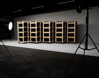 Tote Storage Work Bench | storage tote | tote storage shelf | diy tote rack | garage shelf plans | storage plan | Digital Build Plans