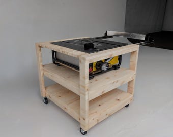 Table Saw Workbench | wood working plans | workbench plans | table saw bench | table saw stand | table saw sled | Digital Build Plans |