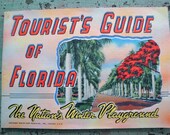 Vintage FLORIDA TOURIST'S GUIDE Souvenir Booklet Color Photographs