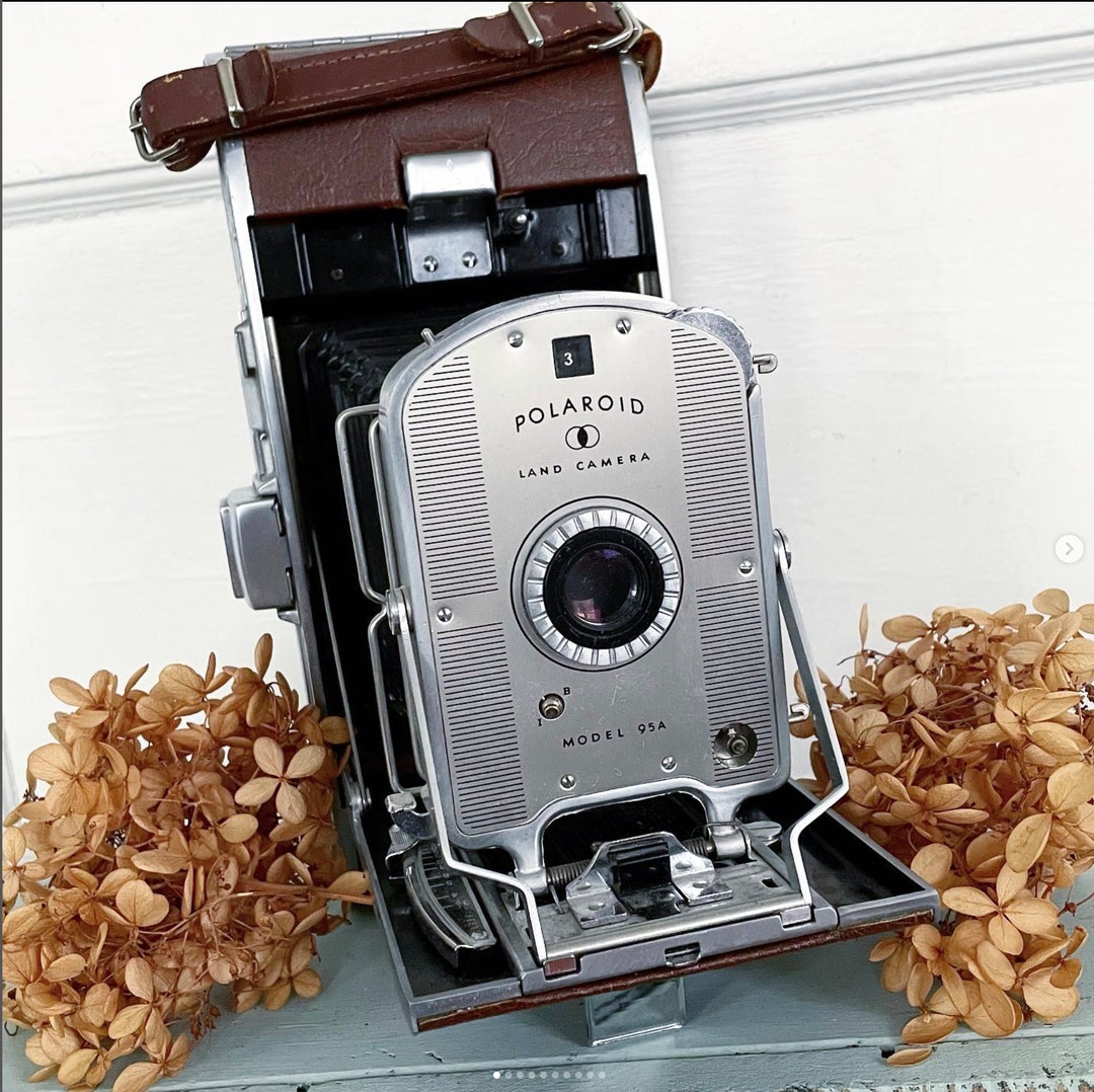 Vintage Polaroid Land Camera Model 95A 1950s Photographer Prop Etsy