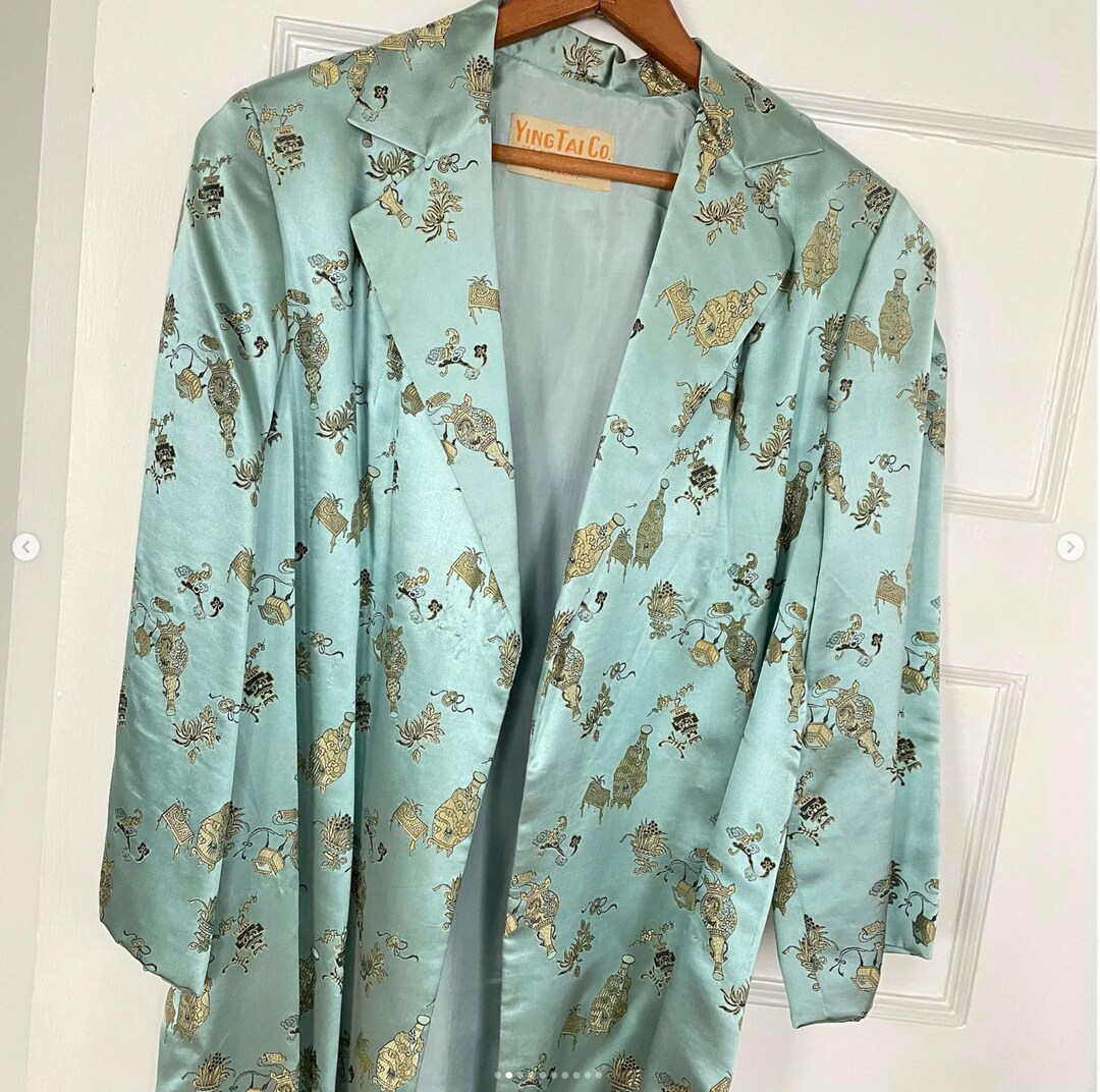 Vintage Kimono Robe Hong Kong Ying Tai Tsim Sha Tsui Kowloon Etsy