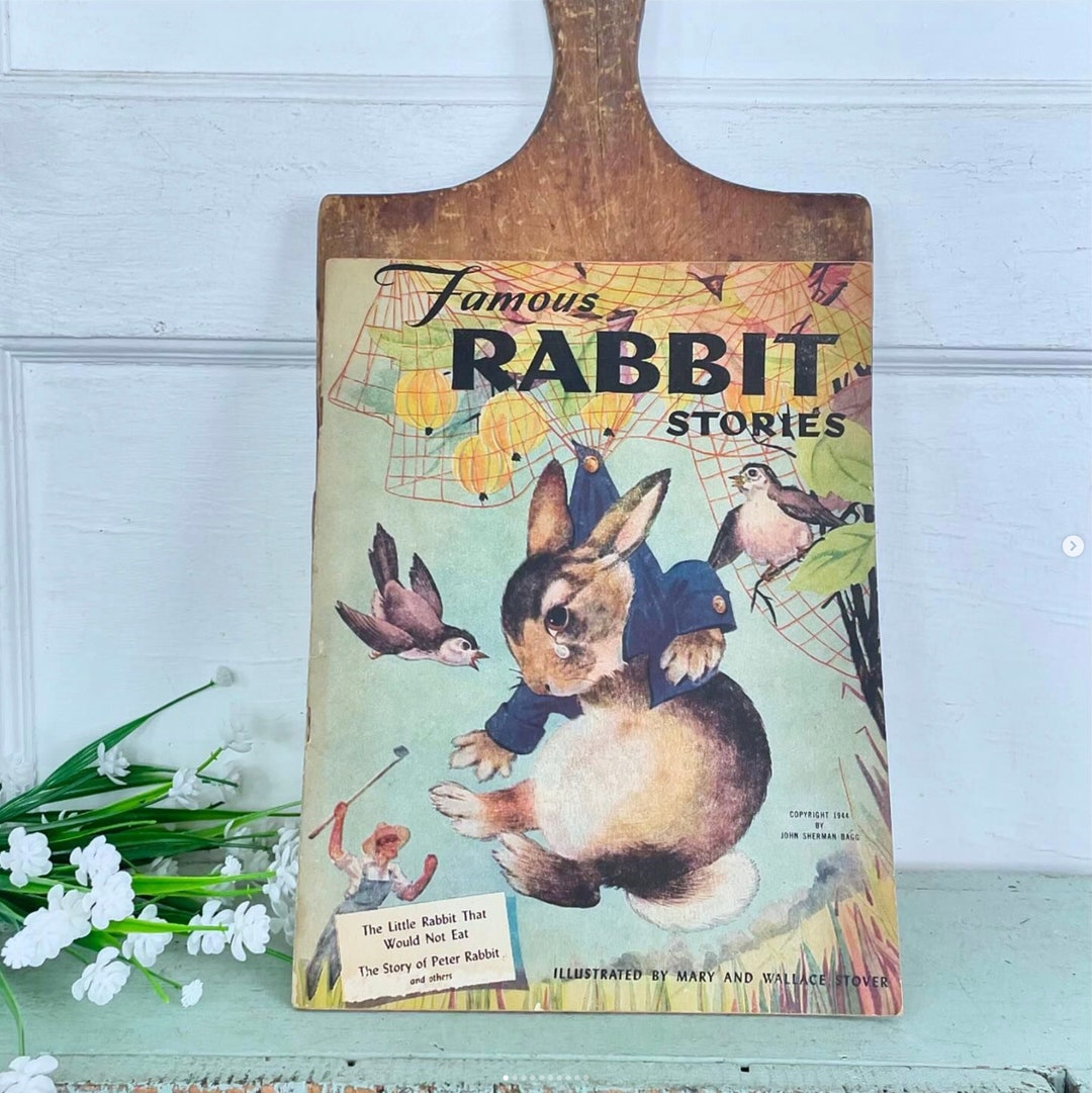 Vintage Famous Rabbit Stories Softcover Book Illustrated Mary Wallace ...