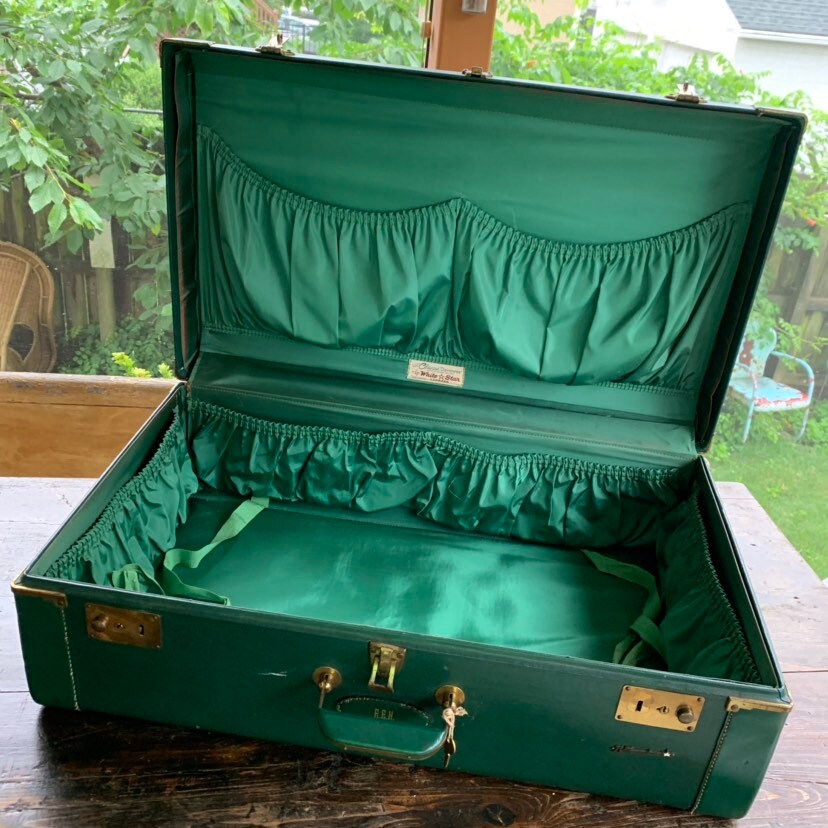 emerald green suitcase