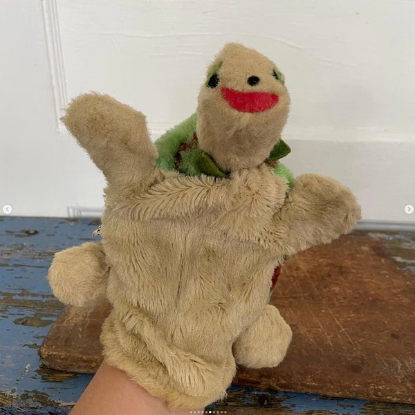 Vintage Hand Puppet Turtle Monkey Tiger Ka-Klar Manchester, Connecticut Fabric Toy CHOICE