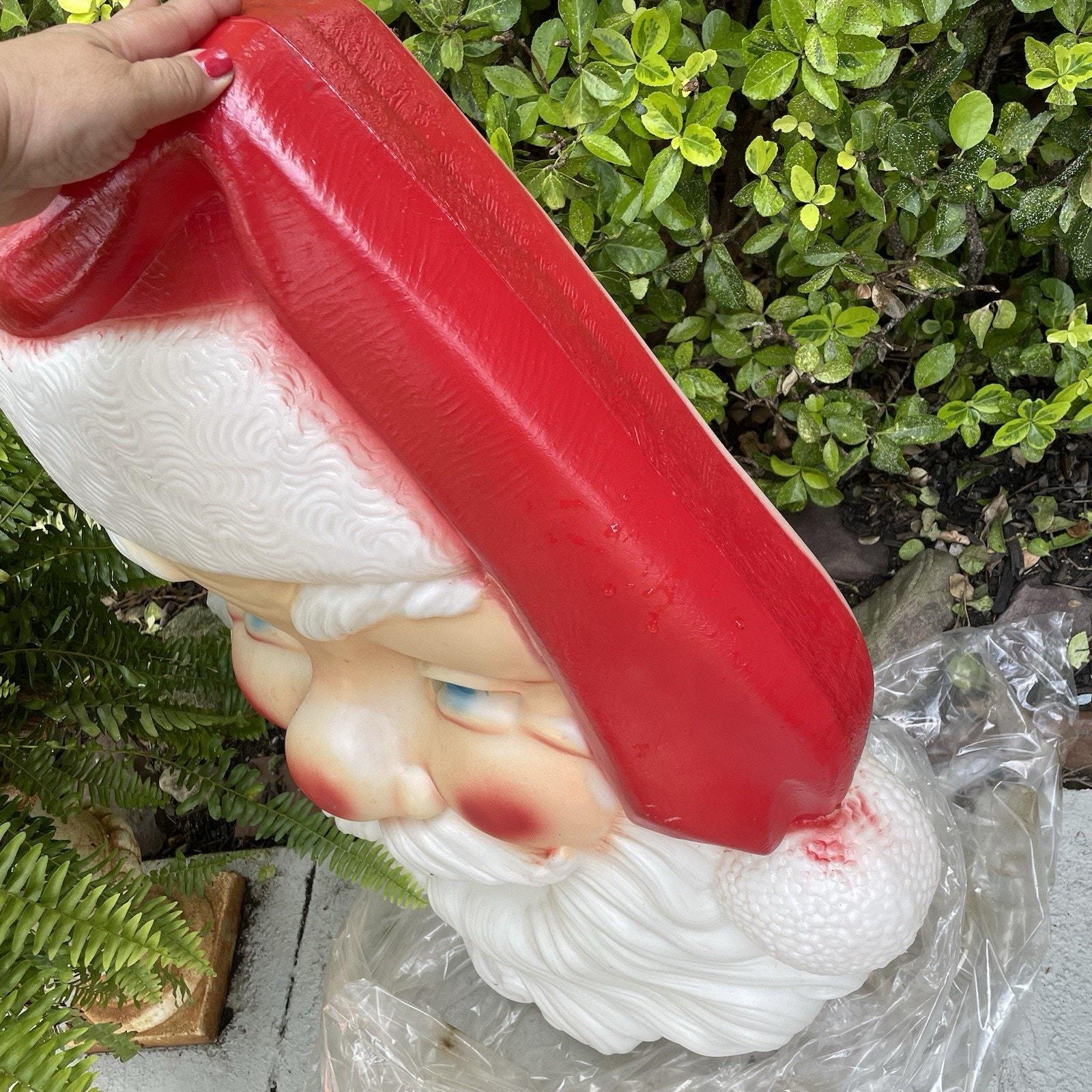 超特大 empire サンタ　フェイス　ライト　サンタクロース ヴィンテージ Vintage Empire Giant Santa Face Blow Mold Illuminated 36