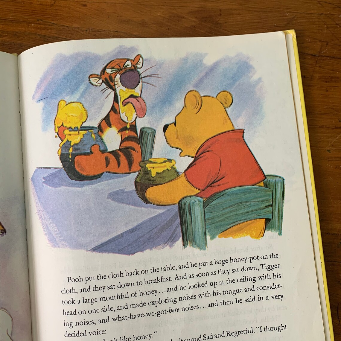 Vintage Winnie the Pooh Meets Tigger Book Oversized Golden Etsy