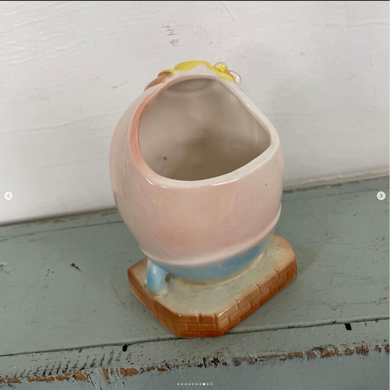 Vintage Humpty Dumpty Planter Vase Big Eye Anthropomorphic Nancy Pew ...