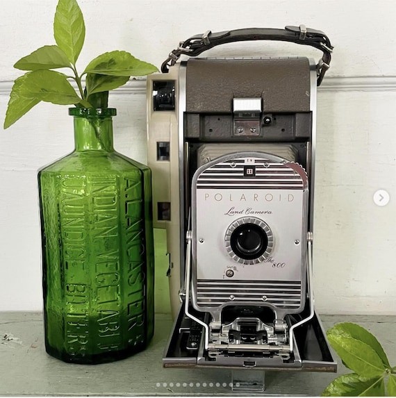 Vintage Polaroid Land Camera 800 Hand Strap 1960s Photographer