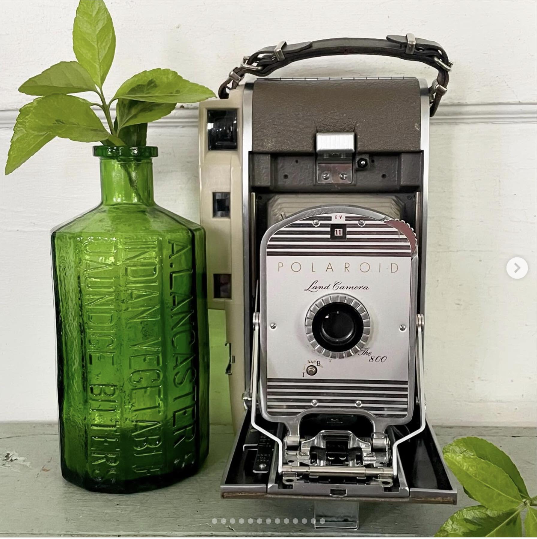 Vintage Polaroid Land Camera 800 Hand Strap 1960s Photographer