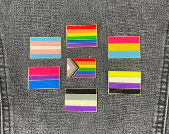 1.25 Inch LGBTQ Pride Flag Enamel Pin
