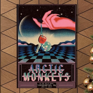 Arctic Monkeys 2023 Tour Southampton Poster  A4 A3 A2 A1  Alex Turner  Vintage Music Print  Wall Art  Home Decor  AM Poster