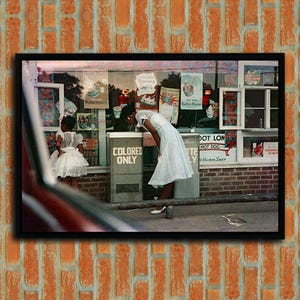 Gordon Parks Ready To Hang Canvas,Drinking Fountain Black Lives Matter African American,Department Store Segregation in the South Colored