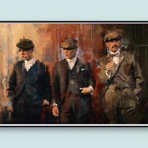 Peaky Blinders Leinwanddruck,Peaky Blinders Leinwanddruck, Thomas Shelby Poster,Peaky Blinders Wandkunst, Dekoration, fertig zum Aufhängen