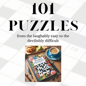 101 MIXED PUZZLES and ACTIVITIES, for travel or relaxation, high quality printable download