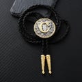Wedding Bolo Tie, C - Bolo Tie with Letter, Bolo Tie for Groomsmen, Vintage Cowboy Style BoloTie, Western Cowboy Bolo Tie, Wedding Gift