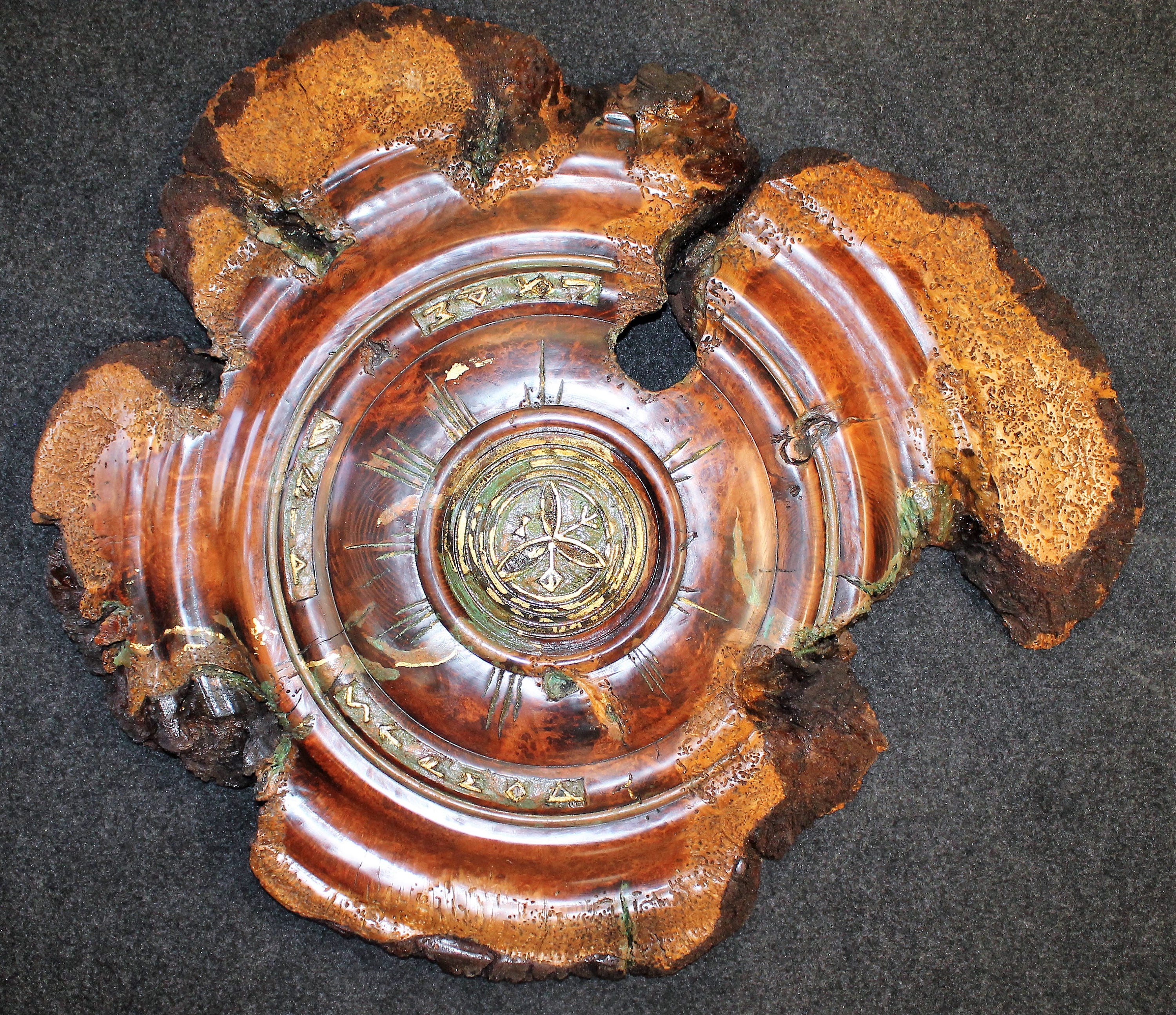 SOLD    Spirit Base, redwood burl sanctuary wall art, your mind and soul likes.