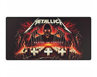 Metallica Desk Mat: Master of Puppets Rock Band Art