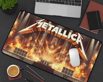 Metallica Concert Desk Mat: Rock Band Mousepad, Music Decor