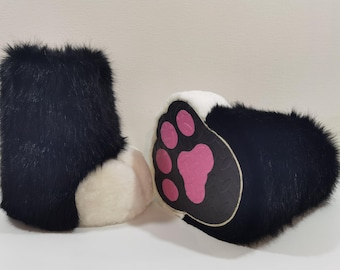Quadrobics paws, Therian paws for quads feet, Furry costume feet, Cosplay paws feet, Plush animal shoes, Therian cat paws, Fursuit feet paws