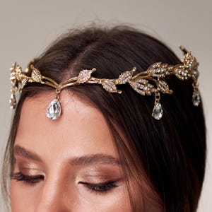 Elf tiara, Elven tiara, Forehead tiara with stone, Fairy tiara, Elven headpiece, Elf princess accessories, Elf headpiece, Elven crown