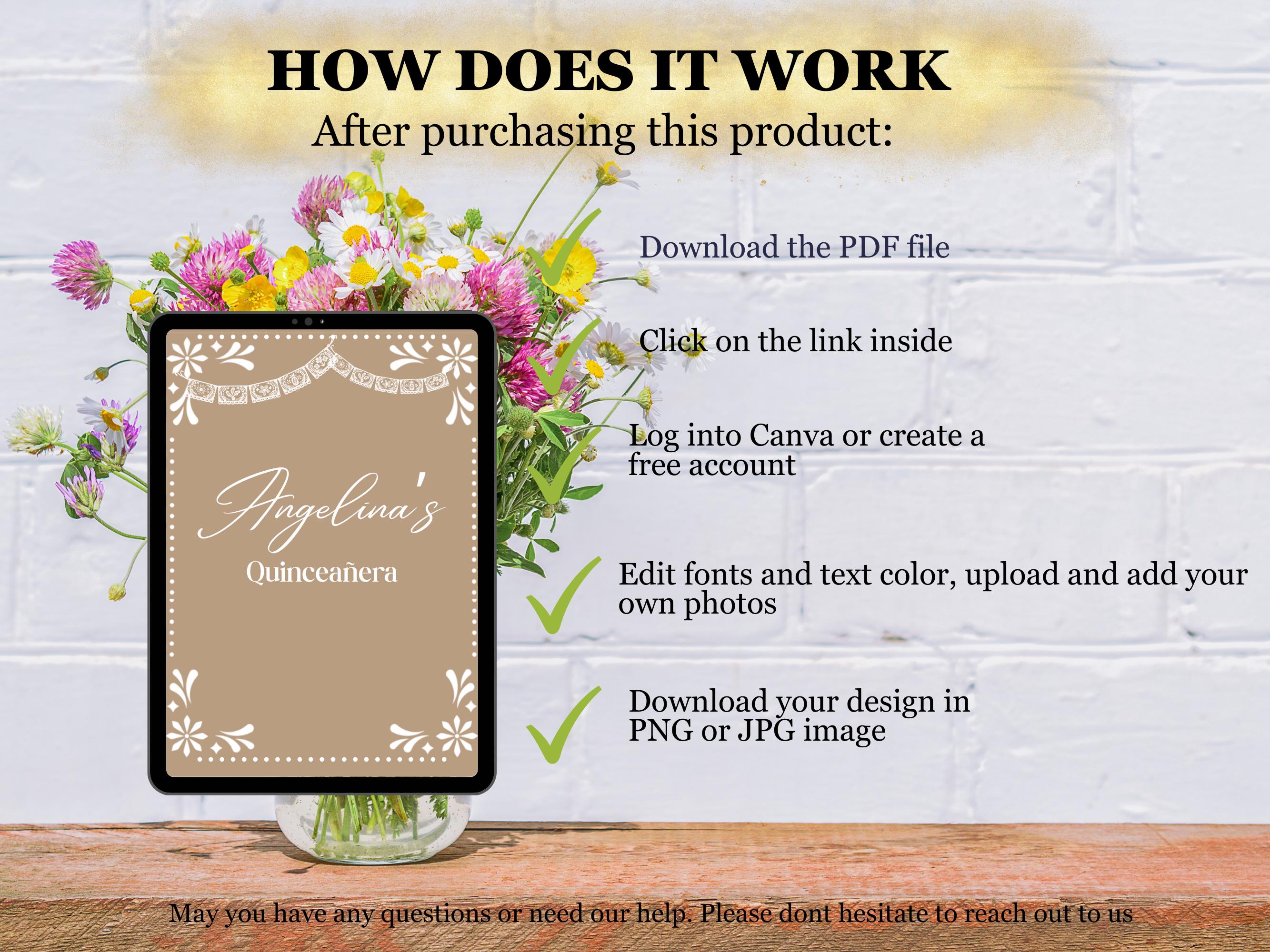 Cielito Lindo Photobooth Templates Customizable 2x6, 4x6,