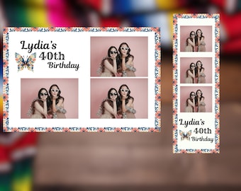 Talavera Template, Birthday, graduation or wedding, PhotoBooth Bundle Template, overlay, editable in Canva