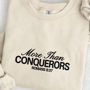 Embroidered Christian Sweatshirt For Men Embroidered Crewneck Sweatshirt Gift For Him Christian Gift For Her Bible Sweatshirt For Women