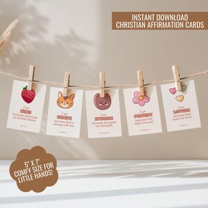 Christliche Affirmationskarten für Kinder Bibel-Verskarten für Kleinkinder Schriftkarten Motivations-Lunchbox-Notizen für Kinder zum Ausdrucken