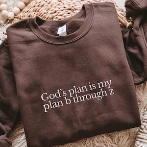 Embroidered Christian Sweatshirt For Women Cute Embroidered Crewneck Sweater For Men Christian Crewneck Embroidered Text Sweatshirt For Teen