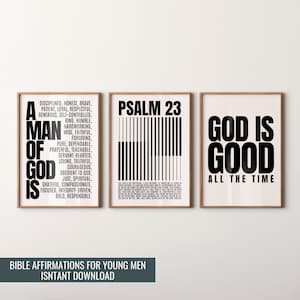 Black White Teen Boy Room Scripture Art Set College Guy Dorm Religious Wall Decor Bible Verse Poster Modern Christian Bible Verse Printable