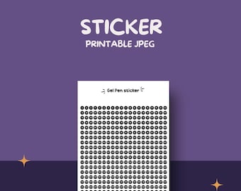 Sticker Number for Languo Gel Pen