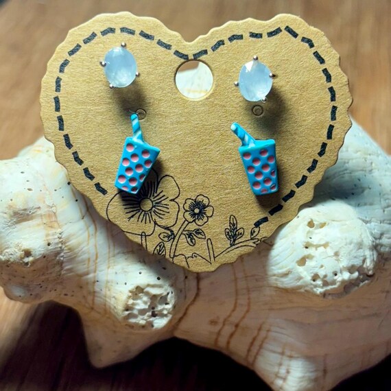 Whimsical Earring Stack Sets – Fun Stud and Dangl… - image 8
