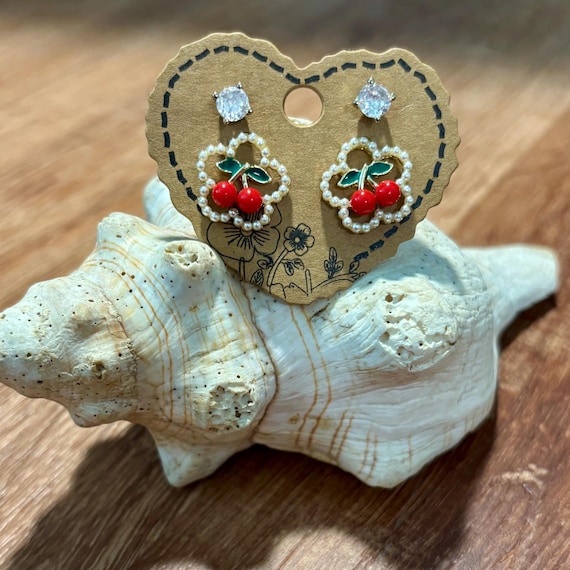 Stud & Dangle Earring Stack Set: Mixed Costume Je… - image 1