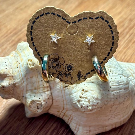 Stud & Dangle Earring Stack Set: Mixed Costume Je… - image 3